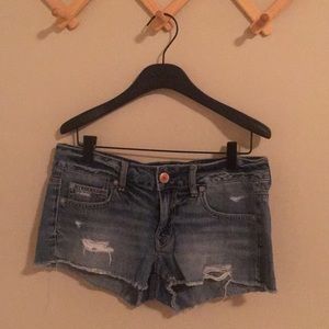 American Eagle Outfitters distressed denim shorts